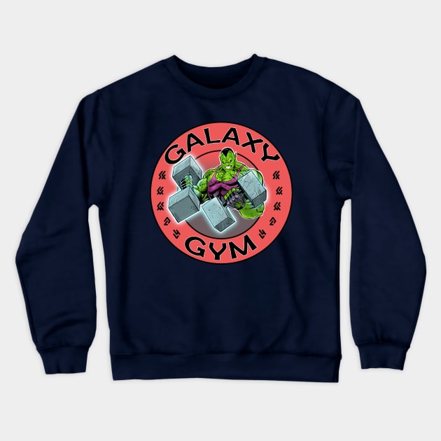 Galaxy Gym Crewneck Sweatshirt by SheVibe